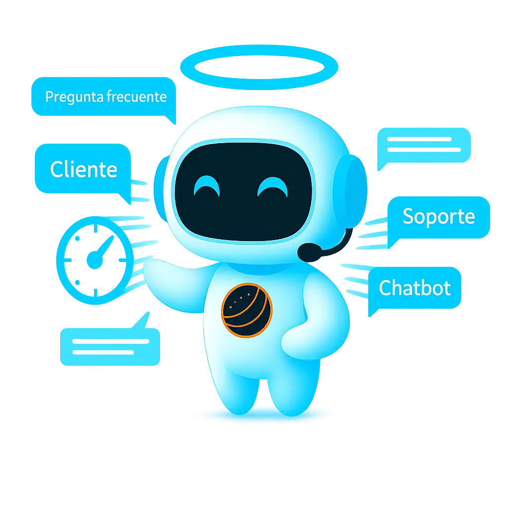 Chatbot resolviendo dudas para automatización atención al cliente