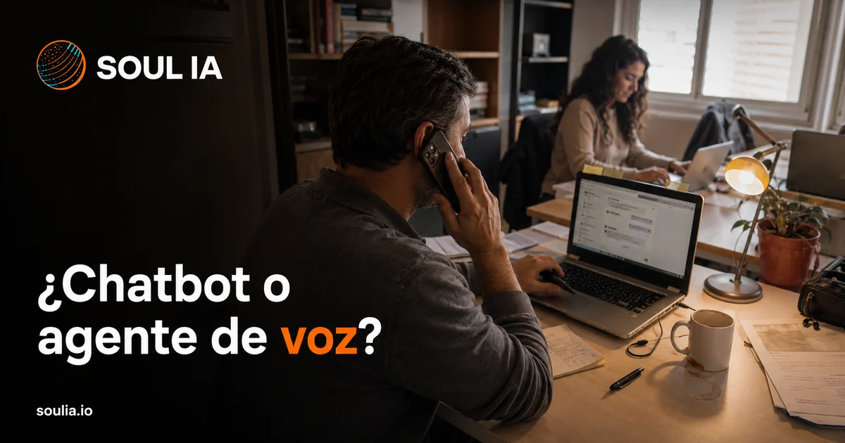 Chatbot o agente de voz: cuál necesita tu negocio
